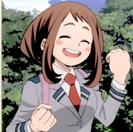 😀 Стикер «uraraka» для Telegram