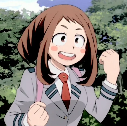 😀 Стикер «uraraka» для Telegram