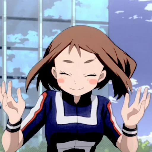 😀 Стикер «uraraka» для Telegram
