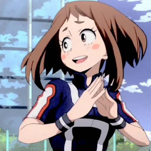 😀 Стикер «uraraka» для Telegram