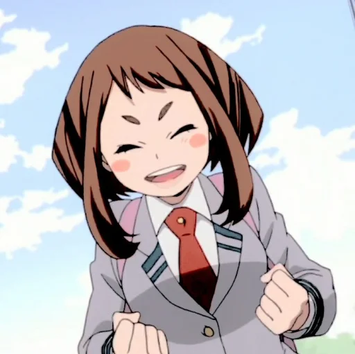 😀 Стикер «uraraka» для Telegram