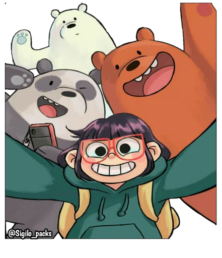 Стикерпак Bear для Telegram