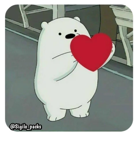 ❤️ Стикер «Bear» для Telegram