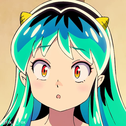 😠 Стикер «Urusei Yatsura Part 1» для Telegram