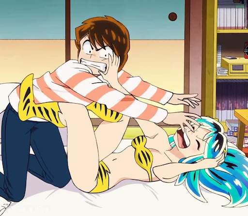 😠 Стикер «Urusei Yatsura Part 1» для Telegram