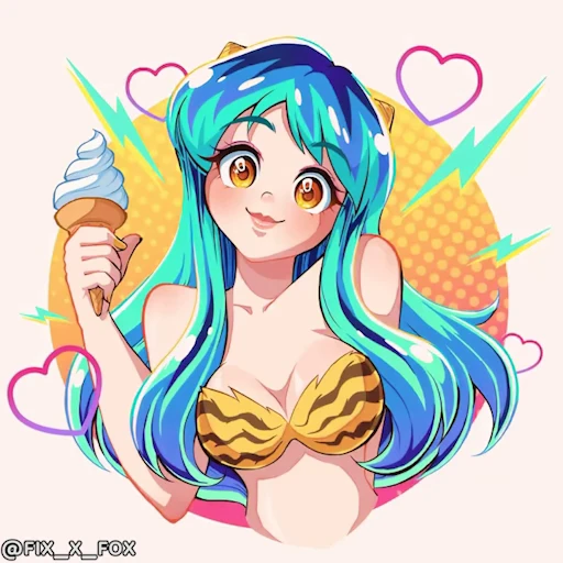 ❤️ Стикер «Urusei Yatsura Part 1» для Telegram