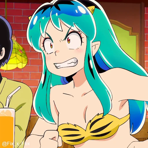 😡 Стикер «Urusei Yatsura Part 1» для Telegram