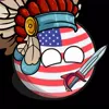 Стикер 53 Usa Countryballs