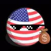 Стикер 30 Usa Countryballs