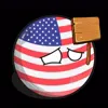 Стикер 33 Usa Countryballs