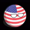 Стикер 18 Usa Countryballs