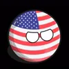 Стикер 9 Usa Countryballs