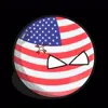 Стикер 7 Usa Countryballs
