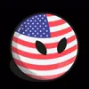 Стикер 24 Usa Countryballs