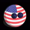 Стикер 2 Usa Countryballs
