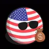 Стикер 54 Usa Countryballs