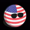 Стикер 22 Usa Countryballs