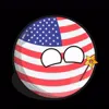 Стикер 34 Usa Countryballs