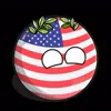 Стикер 50 Usa Countryballs