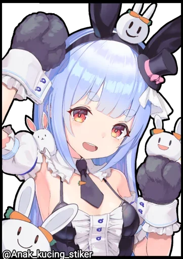 😍 Стикер «Usada Pekora (Chibi)» для Telegram