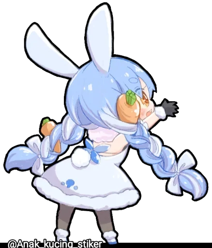 🐇 Стикер «Usada Pekora (Chibi)» для Telegram