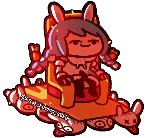 🐇 Стикер «Usada Pekora (Chibi)» для Telegram