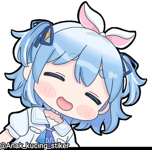 😍 Стикер «Usada Pekora (Chibi)» для Telegram