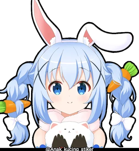 Стикерпак Usada Pekora (Chibi) для Telegram