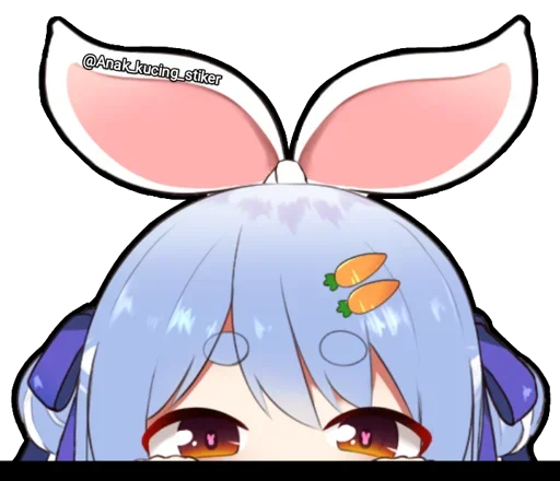 😍 Стикер «Usada Pekora (Chibi)» для Telegram