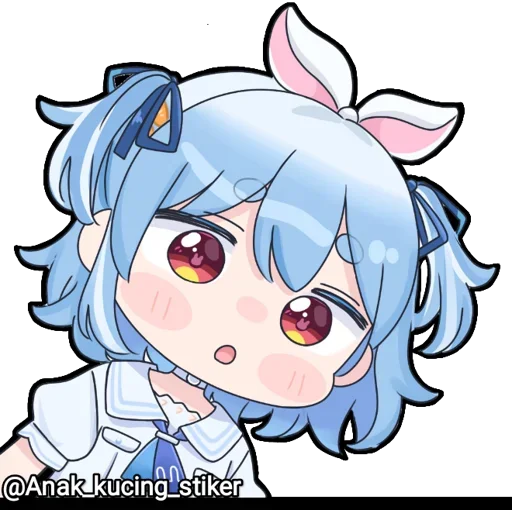😍 Стикер «Usada Pekora (Chibi)» для Telegram