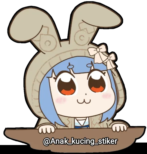 😍 Стикер «Usada Pekora (Chibi)» для Telegram