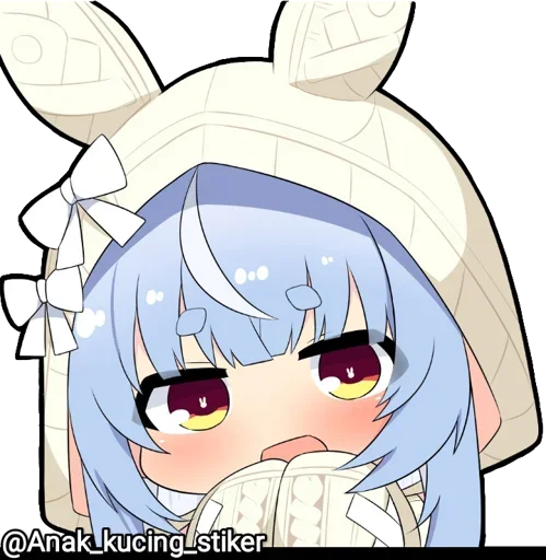 😍 Стикер «Usada Pekora (Chibi)» для Telegram