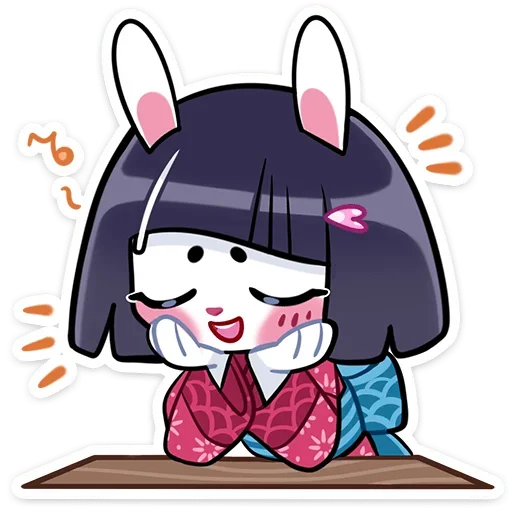 🥺 Стикер «Усагичи без надписей» для Telegram