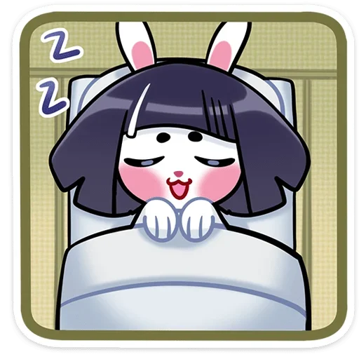 😴 Стикер «Усагичи без надписей» для Telegram