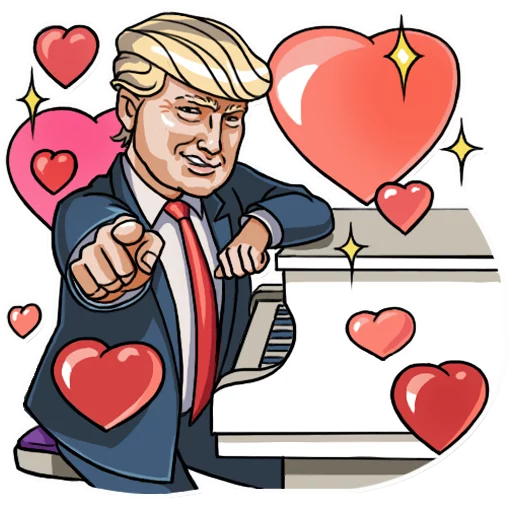 😍 Стикер «Mr. Trump» для Telegram