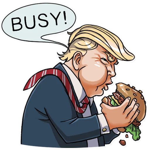 🍔 Стикер «Mr. Trump» для Telegram