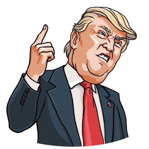 ☝ Стикер «Mr. Trump» для Telegram