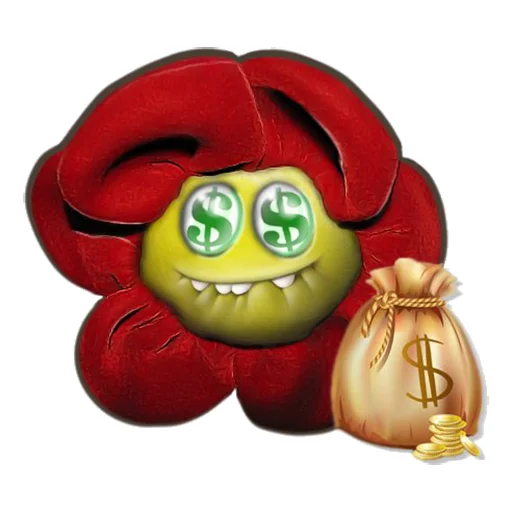 🤑 Стикер «Упоротый Цветок» для Telegram