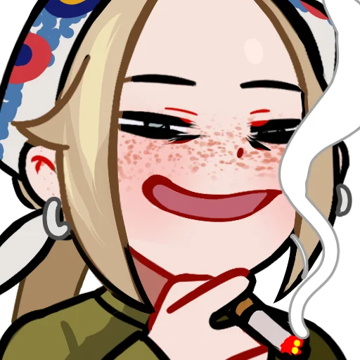 🚬 Стикер «Mari and friends» для Telegram