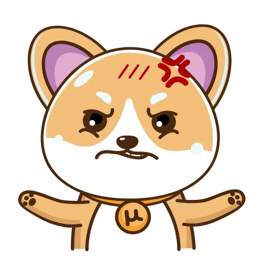 🤬 Стикер «uShiba.Finance» для Telegram