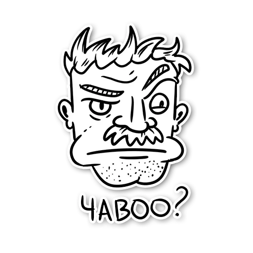 😗 Стикер «Moustache» для Telegram