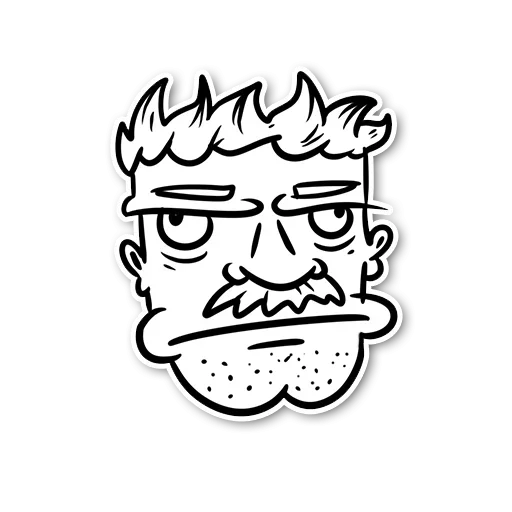 😜 Стикер «Moustache» для Telegram