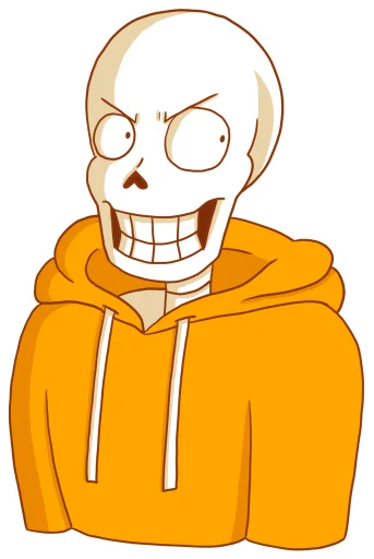 😠 Стикер «Underswap Papyrus» для Telegram