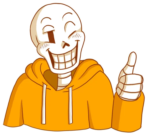 👍 Стикер «Underswap Papyrus» для Telegram
