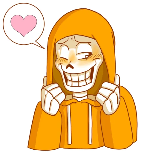🥰 Стикер «Underswap Papyrus» для Telegram