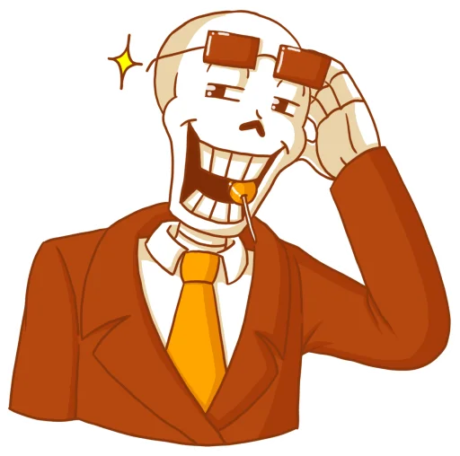 😎 Стикер «Underswap Papyrus» для Telegram