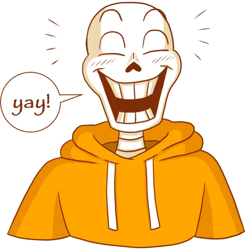 🤩 Стикер «Underswap Papyrus» для Telegram