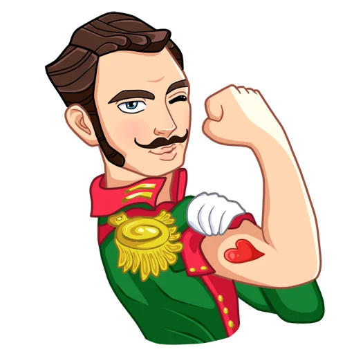 😘 Стикер «Гусары» для Telegram