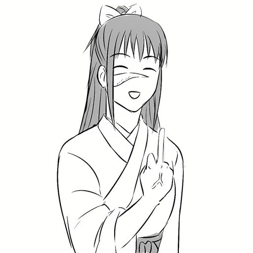 🤍 Стикер «Utahime Iori» для Telegram
