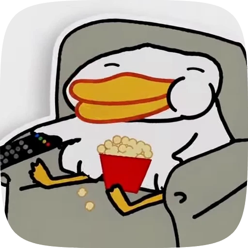 🍿 Стикер «Утя» для Telegram